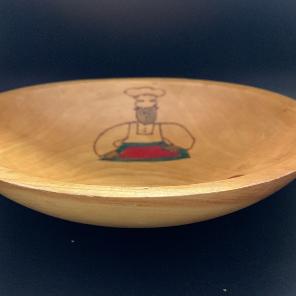 Vintage Hard Wood Potato Chip and Snack bowls - Picture 9 of 9